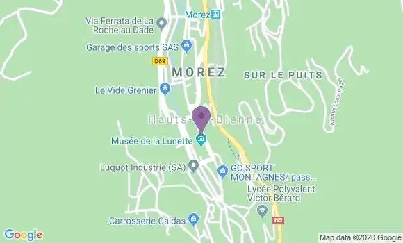 Localisation Crédit Mutuel Agence de Morez