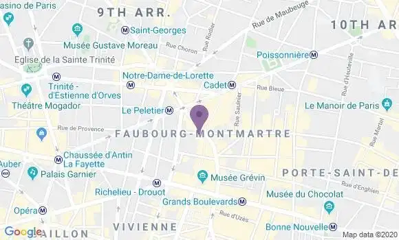 Localisation Société Générale Agence de Paris Provence Richer