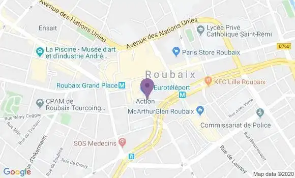 Informations Sur La Poste De Roubaix Principal 59100