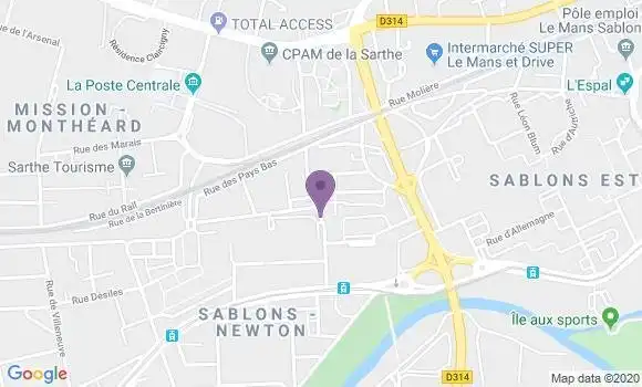 Informations Sur La Poste De Le Mans Sablons 72058