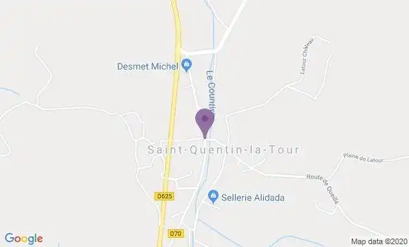 Localisation Saint Quentin la Tour Ap - 09500