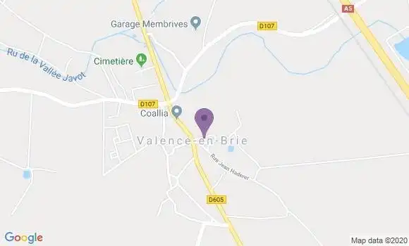 Localisation Valence En Brie Bp - 77830