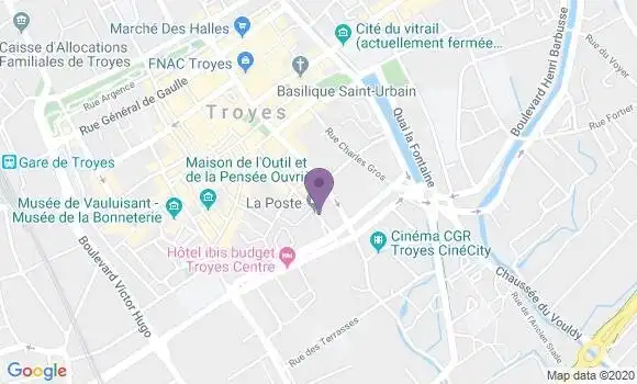 Informations Sur La Poste De Troyes Thibaud De Champagne 10000