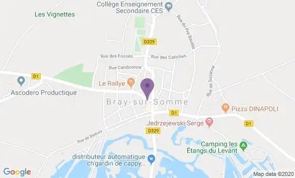 Localisation Bray sur Somme - 80340