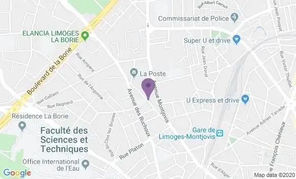 Informations Sur La Poste De Limoges Brantome 87100