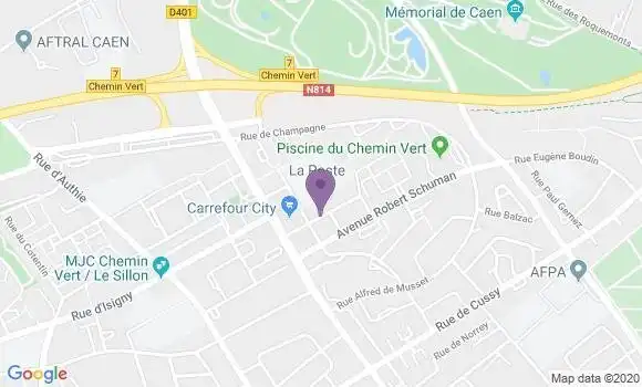 Informations Sur La Poste De Caen Chemin Vert 14000