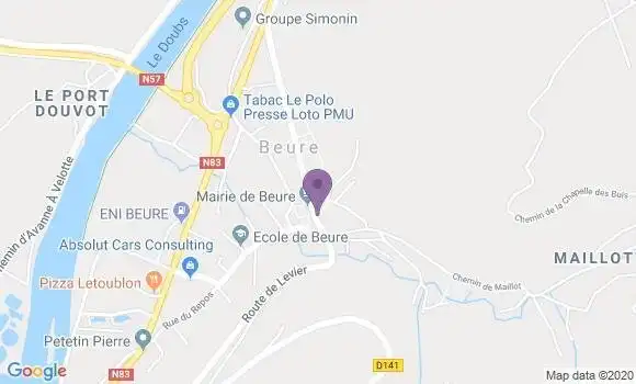 Informations Sur La Poste De Beure Bp 25720