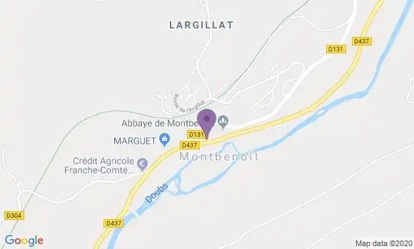 Localisation Montbenoit - 25650