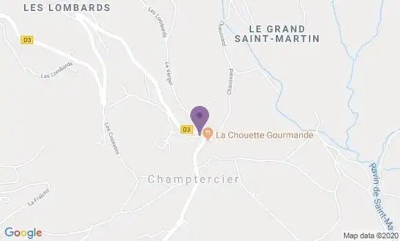 Localisation Champtercier Ap - 04660