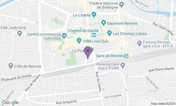 Informations Sur La Poste De Rennes Colombier 35000